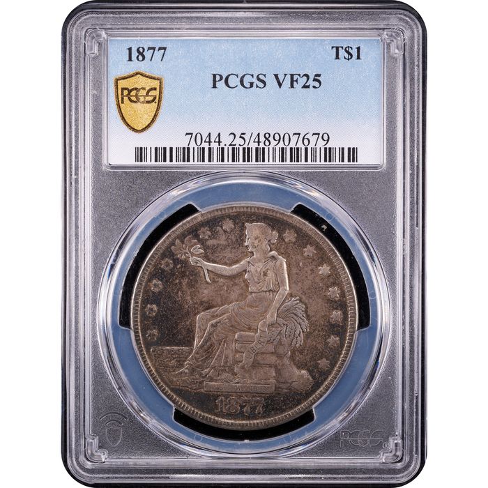 1877 Trade Dollar ($1) Obverse Slab Image