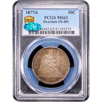1877/6 Seated Liberty Half Dollar (50c) Obverse Image