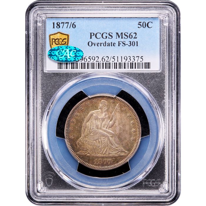 1877/6 Seated Liberty Half Dollar (50c) Obverse Image