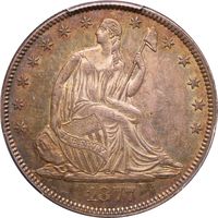 1877/6 Seated Liberty Half Dollar (50c) Photo 3