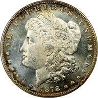 1878 7TF Morgan Dollar ($1) Reverse of 1878 Obverse Image