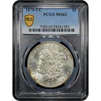 1878-CC Morgan Dollar ($1) Obverse Slab Image