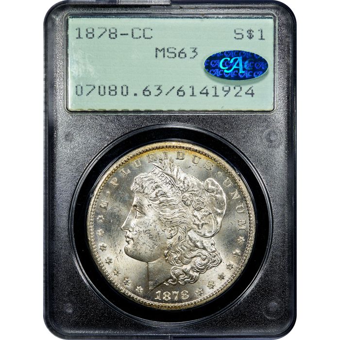 1878-CC Morgan Dollar ($1) Rattler Obverse Slab Image