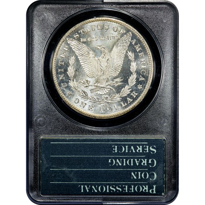 1878-CC Morgan Dollar ($1) Rattler Reverse Slab Image