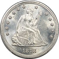 1878-CC Seated Liberty Quarter (25c) Obverse Image