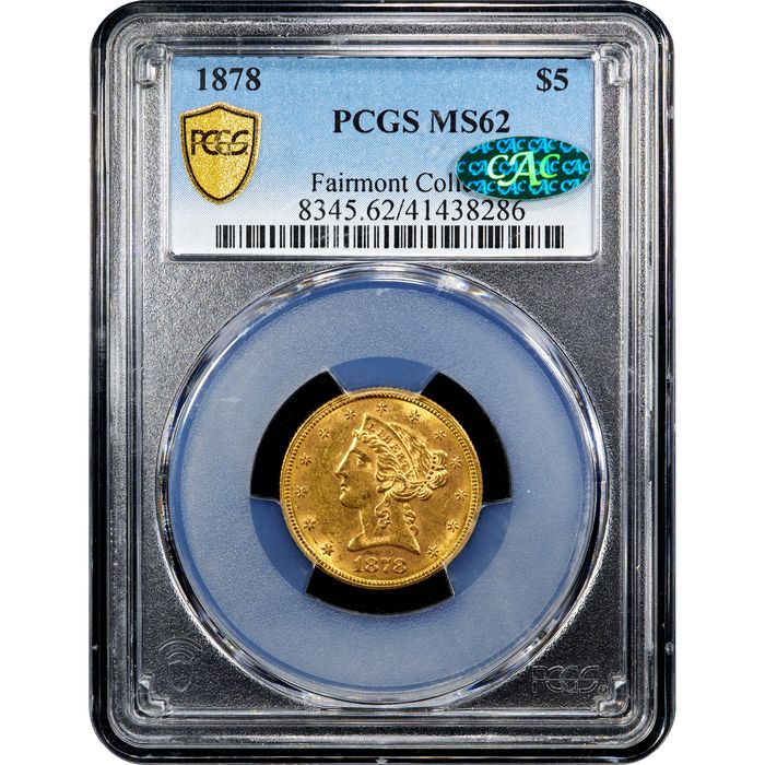 1878 Liberty Gold Half Eagle ($5) Obverse Slab Image