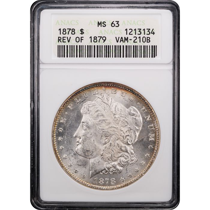 1878 Morgan Dollar ($1) 7TF Rev Of 1879 - Vam 210B Obverse Slab Image
