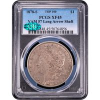 1878-S Morgan Dollar ($1) VAM 57 Long Arrow Shaft Obverse Image