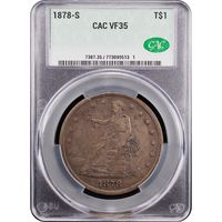 1878-S Trade Dollar (T$1) Obverse Slab Image