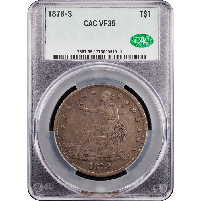 1878-S Trade Dollar (T$1) Obverse Slab Image