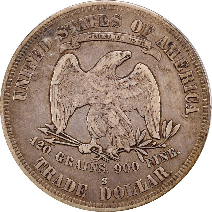 1878-S Trade Dollar (T$1) Reverse Image