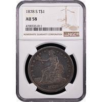 1878-S Trade Dollar (T$1) Obverse Slab Image