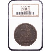 1878-S Trade Dollar (T$1) Obverse Slab Image