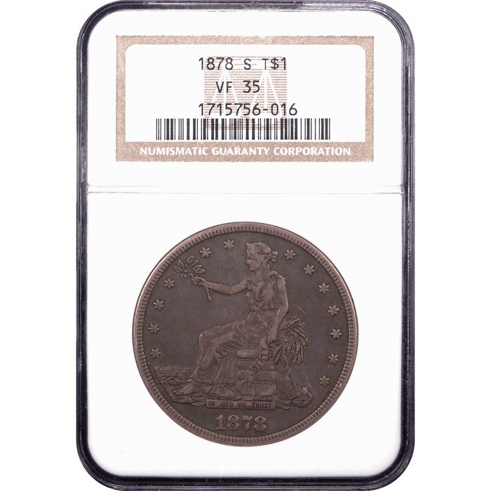 1878-S Trade Dollar (T$1) Obverse Slab Image