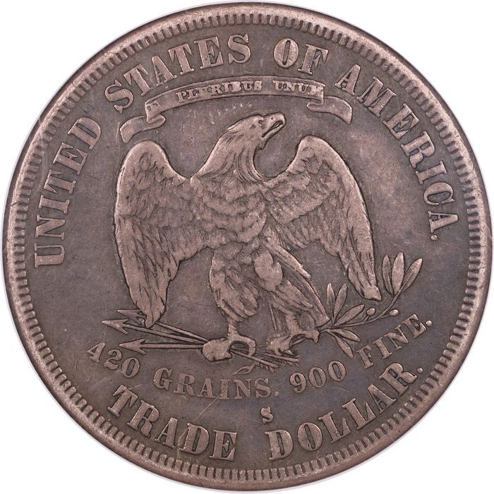 1878-S Trade Dollar (T$1) Reverse Image