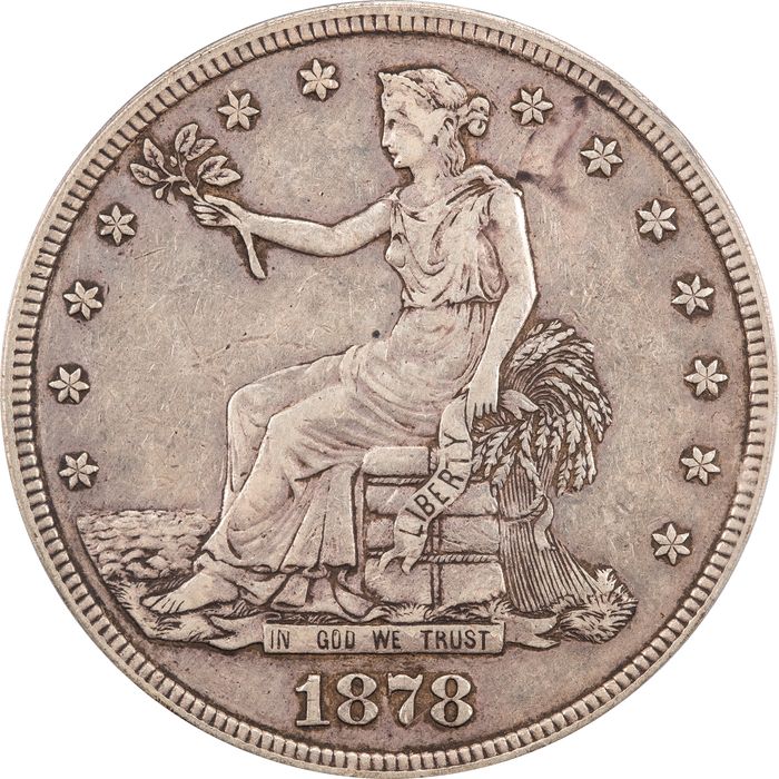 1878-S Trade Dollar (T$1) Obverse Image