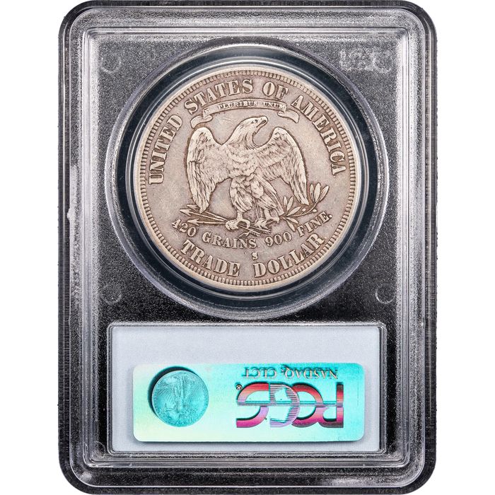 1878-S Trade Dollar (T$1) Reverse Slab Image