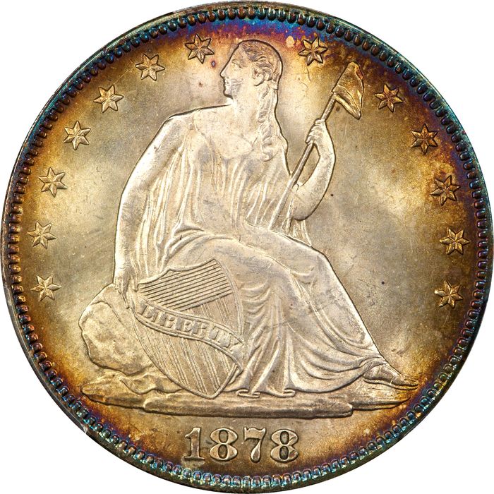 1878 Seated Liberty Half Dollar (50c) Photo 3