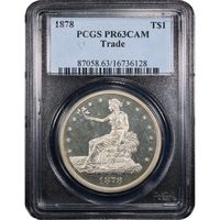 1878 Trade Dollar ($1) Obverse Image