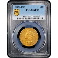 1879-CC Liberty Gold Eagle ($10) Obverse Slab Image
