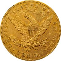 1879-CC Liberty Gold Eagle ($10) Reverse Image