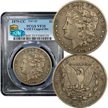 1879-CC Morgan Dollar ($1) VAM 3 Capped Die Composite Image