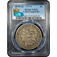 1879-CC Morgan Dollar ($1) VAM 3 Capped Die Obverse Image