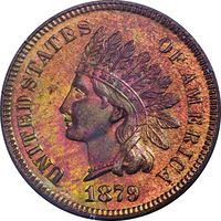 1879 Indian Cent (1c) Rattler Obverse Image