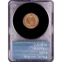 1879 Indian Cent (1c) Rattler Reverse Slab Image