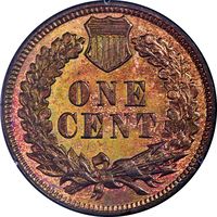 1879 Indian Cent (1c) Rattler Reverse Image