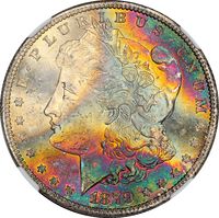 1879-S Morgan Dollar ($1) Rainbow Toner Obverse Image