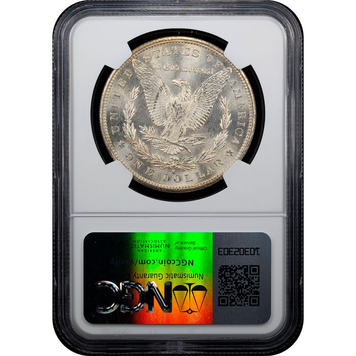 1879-S Morgan Dollar ($1) Rainbow Toner Reverse Slab Image