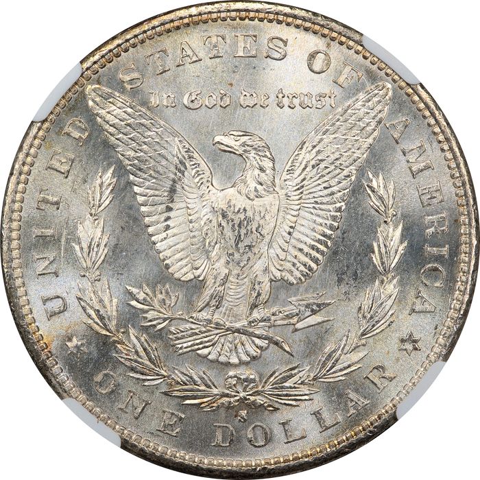 1879-S Morgan Dollar ($1) Rainbow Toner Reverse Image