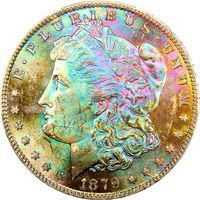 1879-S Morgan Dollar ($1) Rainbow Toner Obverse Image