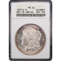 1879-S Morgan Dollar ($1) Rev of 1878 - VAM 46 Obverse Slab Image