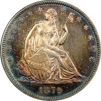 1879 Seated Liberty Half Dollar (50c) Obverse Image