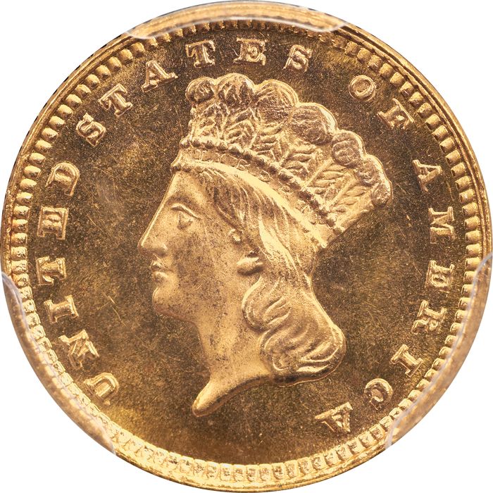 1880 Gold Dollar (G$1) Obverse Image