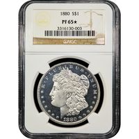 1880 Morgan Dollar ($1) Obverse Slab Image
