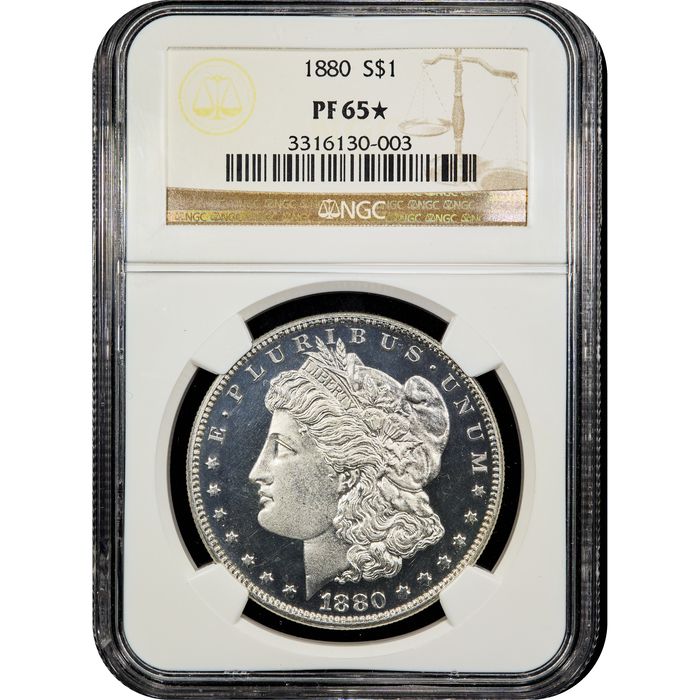 1880 Morgan Dollar ($1) Obverse Slab Image