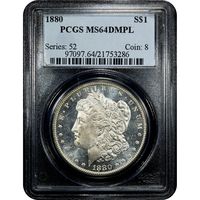 1880 Morgan Dollar ($1) Obverse Slab Image