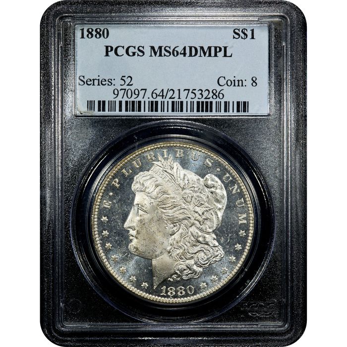 1880 Morgan Dollar ($1) Obverse Slab Image