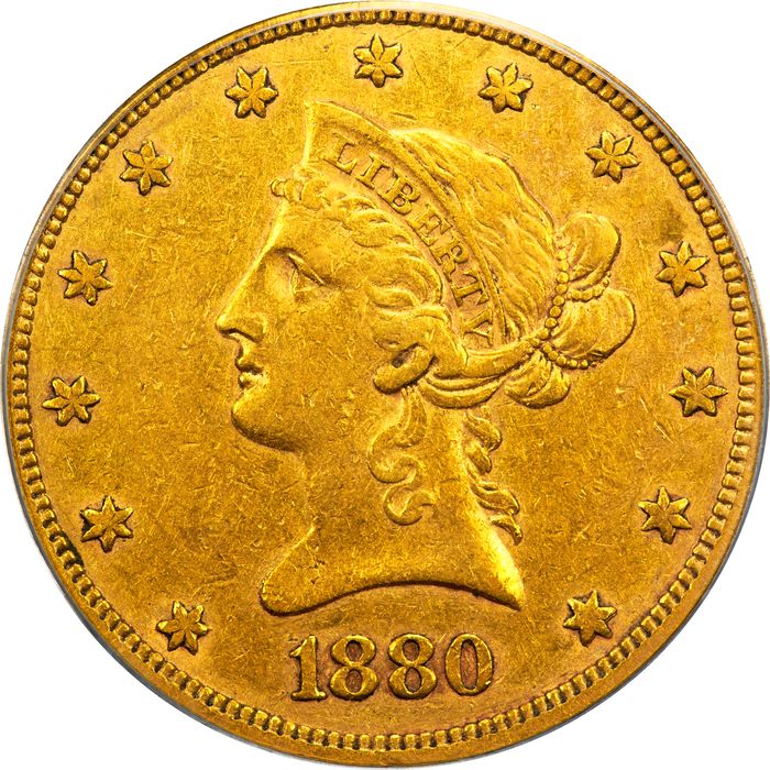 1880-O Liberty Gold Eagle ($10) Obverse Image
