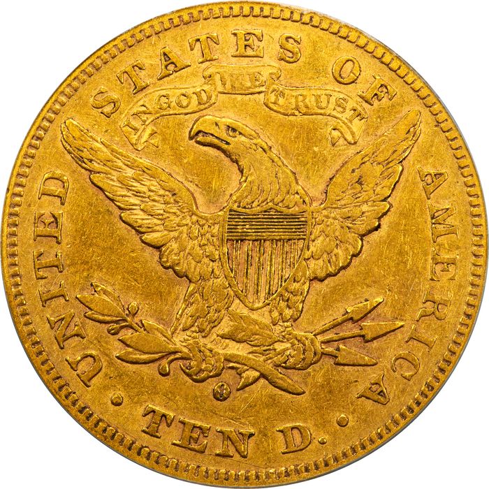 1880-O Liberty Gold Eagle ($10) Reverse Image
