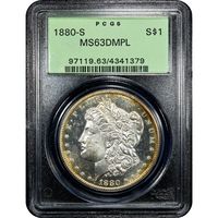 1880-S Morgan Dollar ($1) OGH Obverse Slab Image