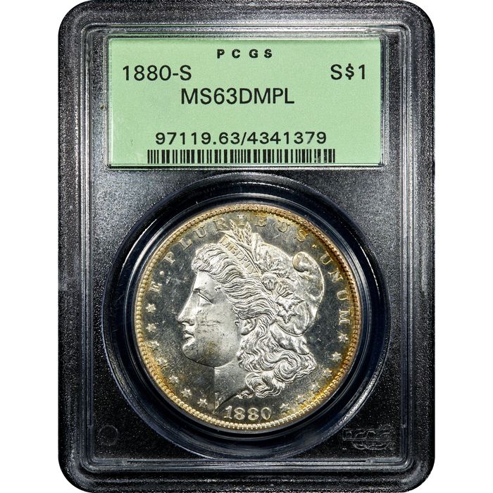 1880-S Morgan Dollar ($1) OGH Obverse Slab Image