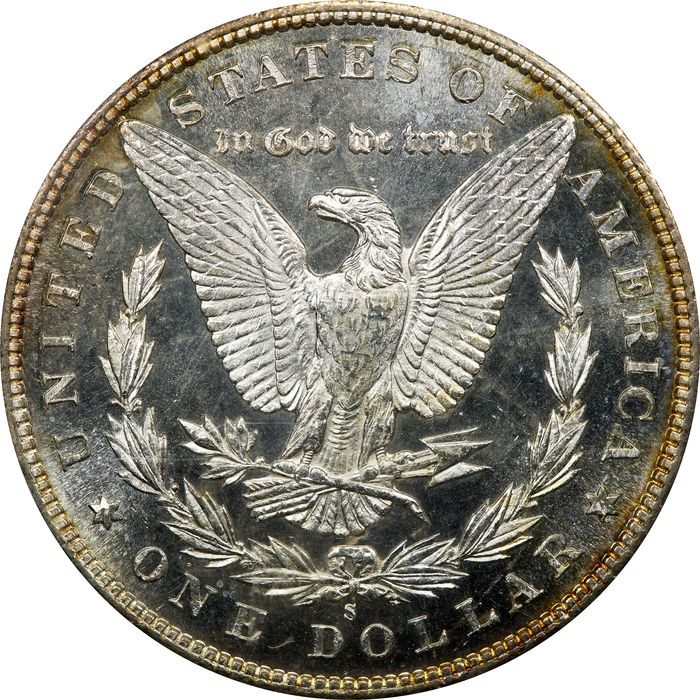1880-S Morgan Dollar ($1) OGH Reverse Image