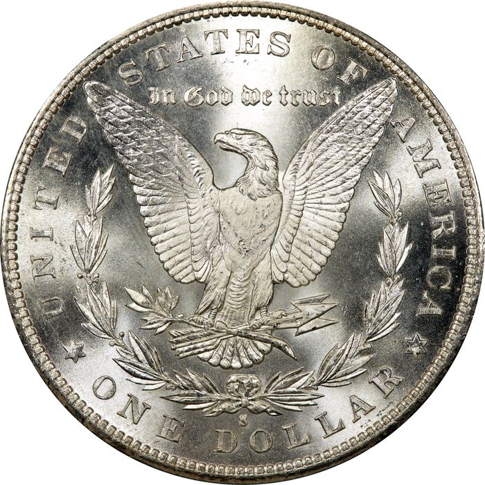 1880-S Morgan Dollar ($1) Reverse Image