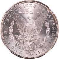 1880-S Morgan Dollar ($1) Rainbow Toner Reverse Image