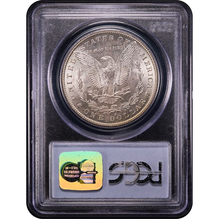 1880-S Morgan Dollar ($1) Rainbow Toner Reverse Slab Image