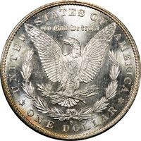 1880-S Morgan Dollar ($1) Rainbow Toner Photo 4